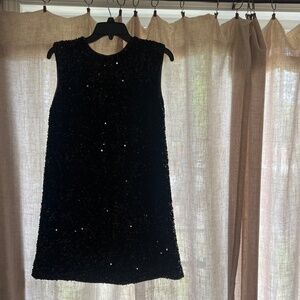 Black Sequin mini dress (H&M)